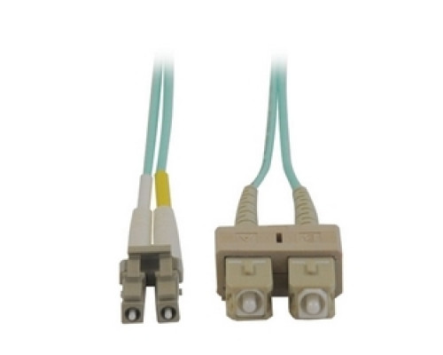 TRIPP LITE N816-02M        10Gb Duplex Multimode 50/125 OM3 LSZH Fiber Patch Cable LC/SC - Aqua, 2M 6-ft.