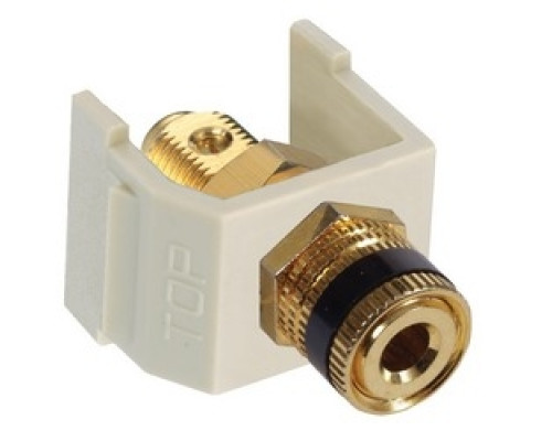 HUBBELL PREMISE WIRING  SFSPGBKGY               Black Speaker Post, Snap-Fit, GrayHousing