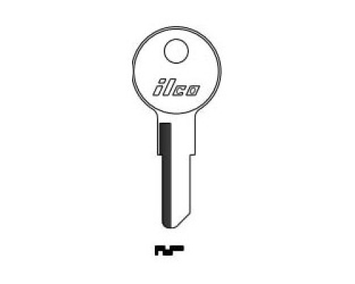 KABA ILCO CORP  C1041P NP A08  AA28302342              Cylinder Lock Key Blank, 5-Pin, Brass, Nickel Plated, 8 Price Group, For Chicago