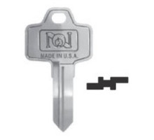 NATIONAL CABINET LOCK  D8777               Lock Key Blank, Pass Key, Reversible, 5 or 6-Disc Tumbler, Brass