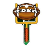 LUCKY LINE PRODUCTS INC  B121S               House Key, Schlage, Football, Brass, Enamel Coating, 1 each per Card