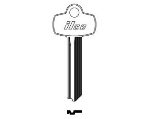 KABA ILCO CORP  A1114F NP A04               Cylinder Lock Key Blank, Brass, Nickel Plated, 4 Price Group, For Best