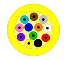 BERK-TEK  PDR012AB0707  10032857              Premises Distribution Cable, Riser Rated, Tight Buffered, 12-Fibers, OS2 Single-mode Fiber, Yellow Jacket