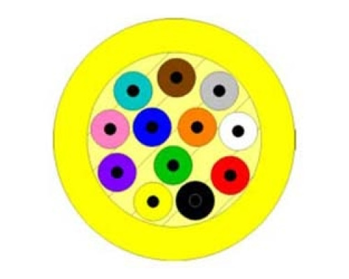 BERK-TEK  PDR012AB0707  10032857              Premises Distribution Cable, Riser Rated, Tight Buffered, 12-Fibers, OS2 Single-mode Fiber, Yellow Jacket