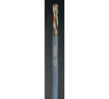 BERK-TEK  10032227               HyperPlus 5e, Category 5e, Plenum, UTP Data Cable, 24 AWG, 4 pair, solid bare copper conductors, FEP insulation, Flame-retardant PVC jacket, Blue, Box of 1000 ft