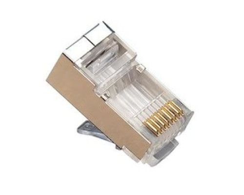 PLATINUM TOOLS INC 106180        RJ45 8P8C , CAT5E SHIELDED HP, ROUND-SOLID 3-PRONG.