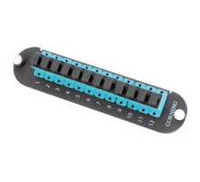 CORNING CCH-CP12-E6        Closet Connector Housing CCH Panel, SC adapters, Simplex, 12 fiber, 50 µm multimode OM3/4