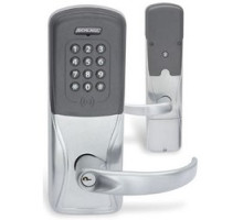 SCHLAGE ALLEGION BRAND  AD400-993R70MSK-RHO-626-B-RHR 4B 134        Electronic Lock, Networked, Wireless, Magnetic Stripe, Keypad, 10-Channel, Rhodes Lever, 4 to 26 Volt DC, 250 Milliampere, 902 to 928 Megahertz, SFIC Cylinder, Sat