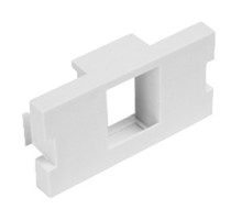 LEVITON  41291-1MW               MOS Insert, 1-Port QuickPort Adapter, 1 U, White