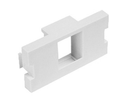 LEVITON  41291-1MW               MOS Insert, 1-Port QuickPort Adapter, 1 U, White