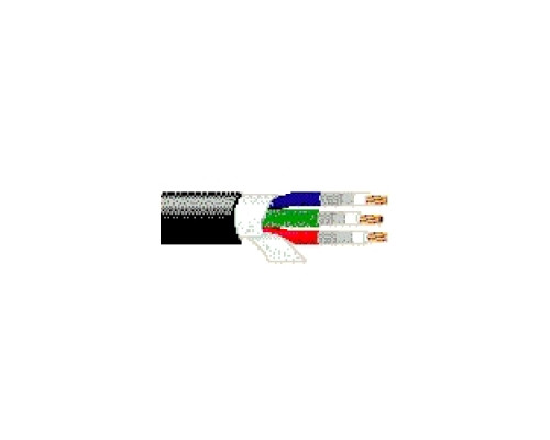 BELDEN BAV  1164B 0101000               Coax - Bundled RGB Coaxial Cable 3 26 AWG FPE SH PVC PVC Black