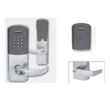 SCHLAGE ALLEGION BRAND  AD400-993R70MT-RHO-625-L-LHR 4B 134        Electronic Door Lock, Rim/CVC/CVR Exit Trim Chassis, Multi-Technology, Left Hand Reverse, Rhodes Lever, Bright Chrome, Without 6-Pin Cylinder, For Class/Storeroom