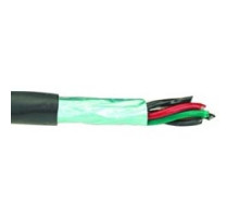 ALPHA WIRE  25063 BK199               Xtra-Guard 2 Abrasion Resistant PUR Cable, 18 AWG, 3 Conductor, Unshielded, 300 Volts, Slate