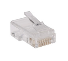 TRIPP LITE  N030-100               RJ45 Plugs for Round Solid / Stranded Conductor 4-pair Cat5e Cable, 100-Pack