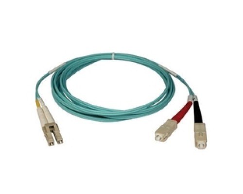 TRIPP LITE N816-15M        10Gb Duplex Multimode 50/125 OM3 LSZH Fiber Patch Cable LC/SC - Aqua, 15M 50-ft.