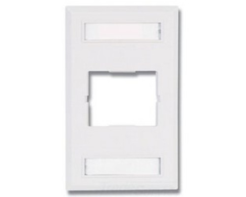 SIEMON COMPANY  CT2-FP-02               CT Single Gang Faceplate For 1 CT Coupler, White