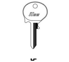KABA ILCO CORP  VO6 NP A07  V77              Vehicle Key Blank, Brass, Nickel Plated, 7 Price Group, For Volvo