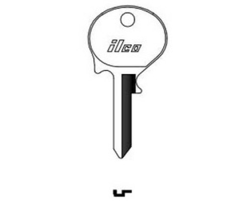 KABA ILCO CORP  VO6 NP A07  V77              Vehicle Key Blank, Brass, Nickel Plated, 7 Price Group, For Volvo
