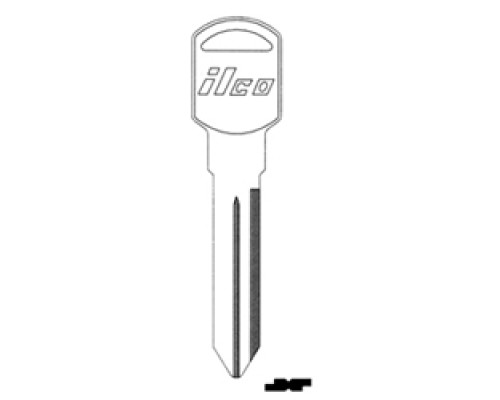 KABA ILCO CORP  B89-NP NP A36  IAE00001882              Vehicle Key Blank, Brass, Nickel Plated, 36 Price Group, For General Motors