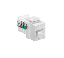 LEVITON  5EHOM-RW5               HOME 5e Snap-In Jack, T568A Wiring, White