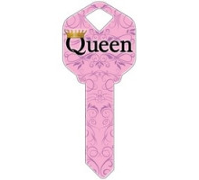 HOWARD KEYS  SC1-HK31               Decorative Key Blank, Schlage, Queen Design