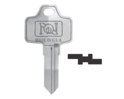 NATIONAL CABINET LOCK  D8778               Lock Key Blank, Pass Key, Reversible, 5 or 6-Disc Tumbler, Brass
