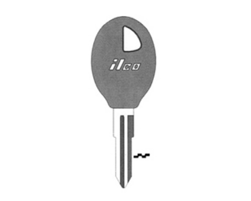 KABA ILCO CORP  DA31-P NP A09  AJ00000762              Vehicle Key Blank, Plastic Head, Brass, Nickel Plated, 9 Price Group, For Infiniti/Nissan, Subaru