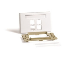 COMMSCOPE ENTERPRISE SOLUTIONS  700191588  M4CA-262              M4CA Type Adjustable Furniture Faceplate, White