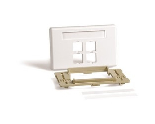 COMMSCOPE ENTERPRISE SOLUTIONS  700191588  M4CA-262              M4CA Type Adjustable Furniture Faceplate, White