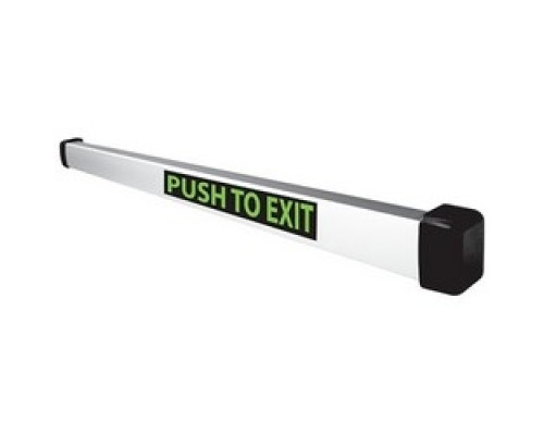 SECURITY DOOR CONTROLS  MSB550-2V               Mechanical Switch Bar, Outdoor, 2-SPDT, PUSH TO EXIT Legend, 2 Ampere at 30 Volt DC, 36