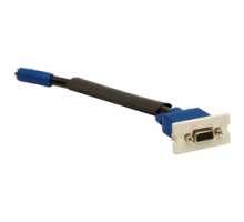 HUBBELL PREMISE WIRING  15T6P1               Audio/Video Connector, D-Sub, 15-Pin, Female 8-Pin to Female, 8