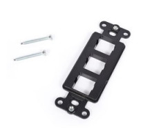 COMMSCOPE ENTERPRISE SOLUTIONS  108265430  M108FR3-003              M108 Flush Mounted Modular Mounting Frame, Three Port, Black