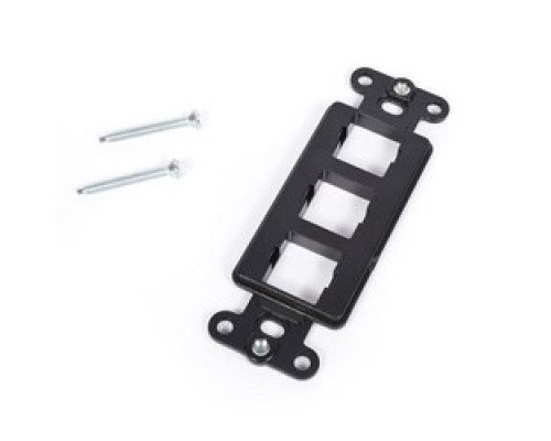 COMMSCOPE ENTERPRISE SOLUTIONS  108265430  M108FR3-003              M108 Flush Mounted Modular Mounting Frame, Three Port, Black