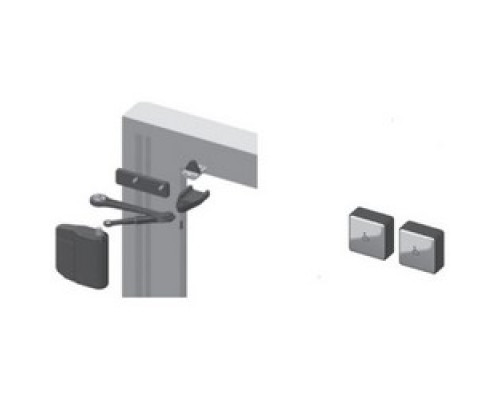 NORTON  5845 X SQPB  6344-PC              Door Closer Power Operator Kit, Non-Handed, Low Energy, Push and Pull Side, 24 Volt DC, With Door Operator, Square Pushbutton