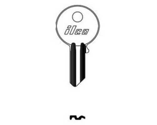 KABA ILCO CORP  SX9B NP A10  AA00000402              Cylinder Lock Key Blank, 3-Pin, Brass, Nickel Plated, 10 Price Group, For Yale