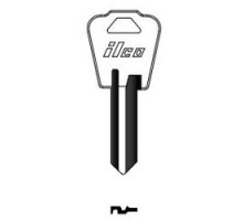 KABA ILCO CORP  1177N NP A04  AL4157100B              Cylinder Lock Key Blank, Brass, Nickel Plated, 4 Price Group, For National E-Z Set