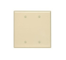 LEVITON  PJ23-T               2-gang, No Blank Wallplate, Midway Size - Light Almond