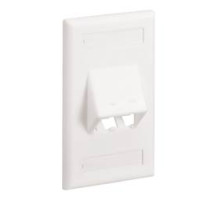 PANDUIT  CFPSL2IWY               Faceplate 2Pt Classic Sloped IW EA