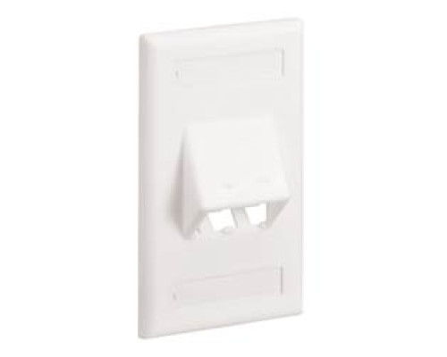 PANDUIT  CFPSL2WHY               Faceplate 2Pt Classic Sloped WH EA