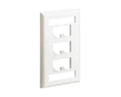 PANDUIT  CFPL6EIY               Faceplate 6Pt SglGang Classic EI EA