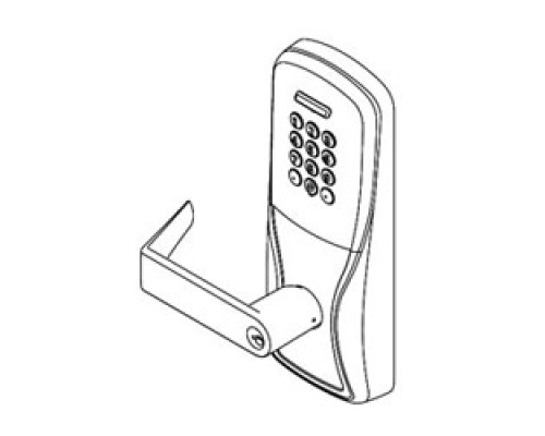 SCHLAGE ALLEGION BRAND  CO100-CY70KP-SPA-626-B-RH 4B 13247 10025 134        Programmable Keypad Lock, Right Handed, Sparta Lever, Cylinder Chassis, 4 AA Battery, Satin Chrome Plated, Without SFIC Cylinder, For Classroom/Storeroom