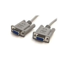 STARTECH.COM LTD  SCNM9FF               Modem Cable, Serial/Null, DB9 Male and Female Connector, 10’ Length Cable, Gray