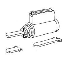 KABA ILCO CORP  15395GA-04-KD  IIDJ5026XXXX              Cylinder Lock, Key-In-Knob, 5-Pin, Sargent LA Keyway, Keyed Different, Satin Brass, For Universal Lockset/Leverset/Padlock