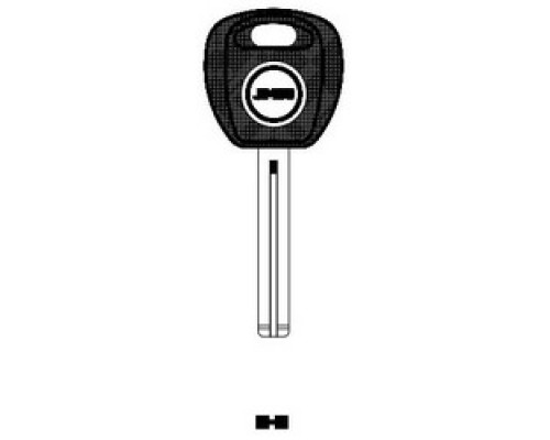 JMA USA  TP00KI-9.P NP 17               Car Key Blank, Chipless, Transponder, Brass, Nickel Plated, For Kia