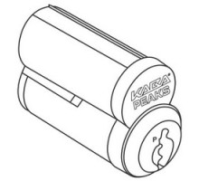 KABA ILCO CORP  8940-26D-1006-PS               Cylinder Lock Interchangeable Core, Peaks Preferred, 140 6-Pin, Uncombinated, PS Keyway, Small Format, Spring Cover, Satin Chrome