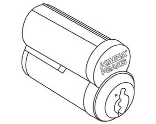 KABA ILCO CORP  8940-26D-1006-PS               Cylinder Lock Interchangeable Core, Peaks Preferred, 140 6-Pin, Uncombinated, PS Keyway, Small Format, Spring Cover, Satin Chrome