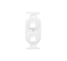 LEVITON  41087-2WP               QuickPort Duplex Type 106 Insert, 2-Port, White