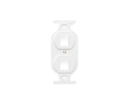 LEVITON  41087-2WP               QuickPort Duplex Type 106 Insert, 2-Port, White