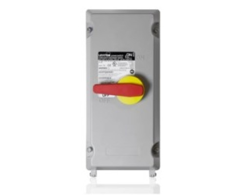 LEVITON  LDS60-FAX               60 Amp Fused PowerSwitch Stainless Steel Disconnect Switch, 600 Volt, Non, Metallic Enclosure