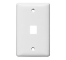 HUBBELL PREMISE WIRING  NSP11W               1-PORT FLUSH MT UNLOADED   SINGLE GANG NET SELECT    WHITE